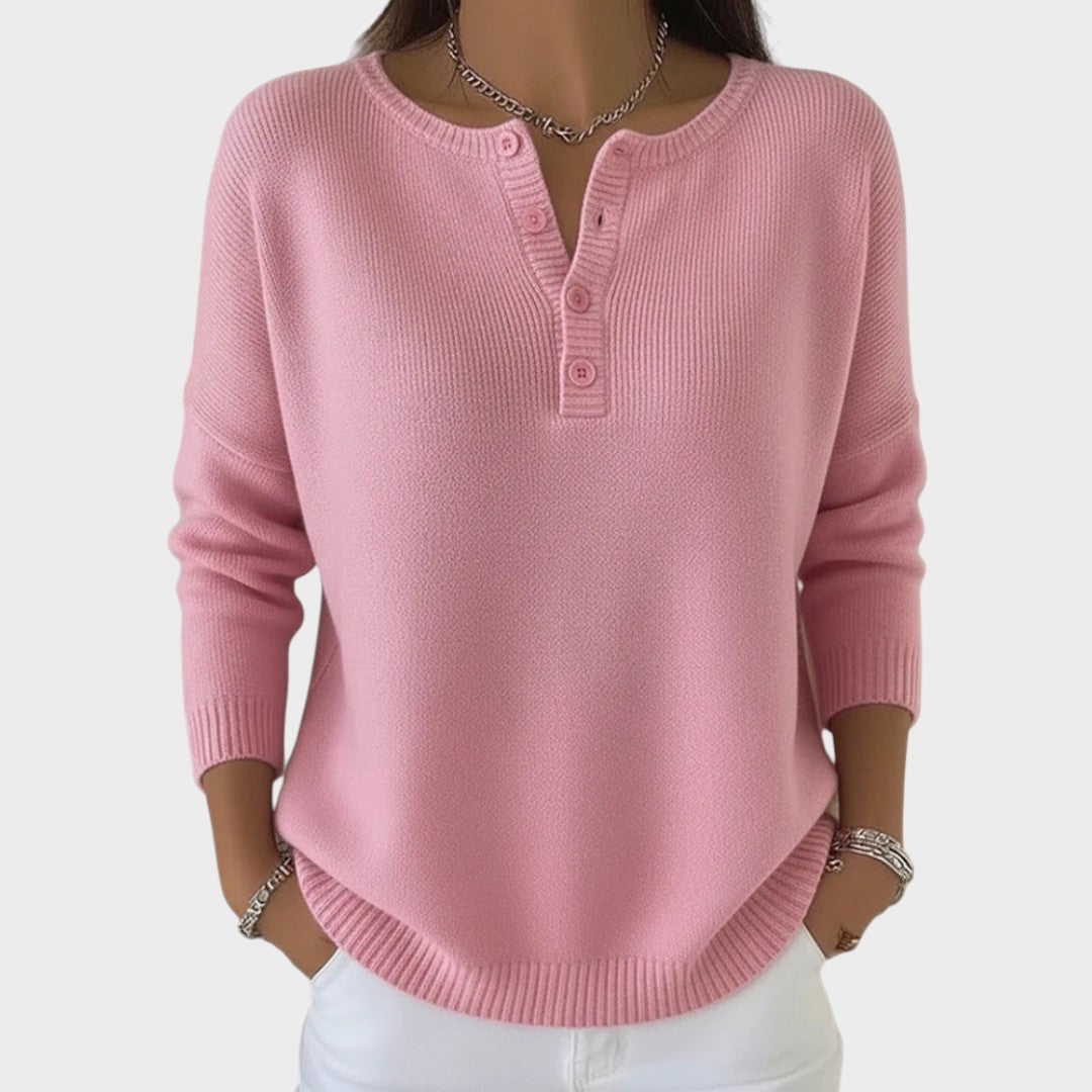 Camélia | Suéter de Punto con Botones