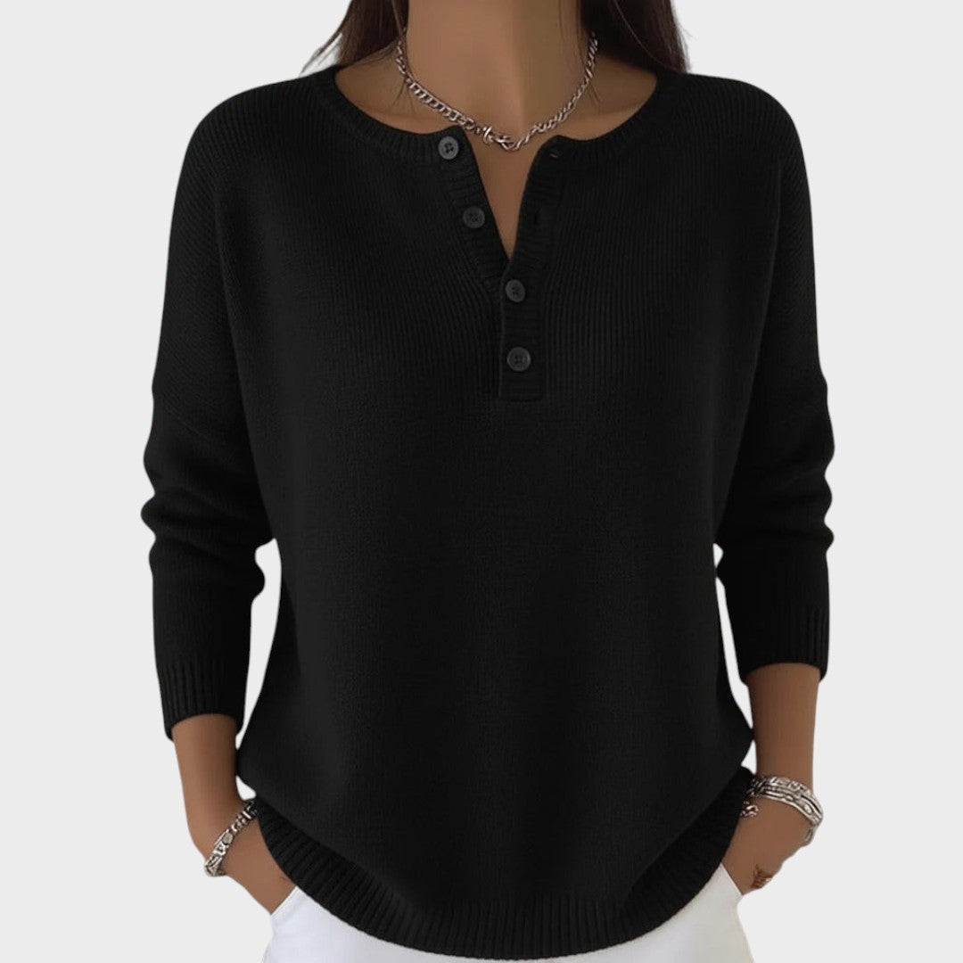 Camélia | Suéter de Punto con Botones