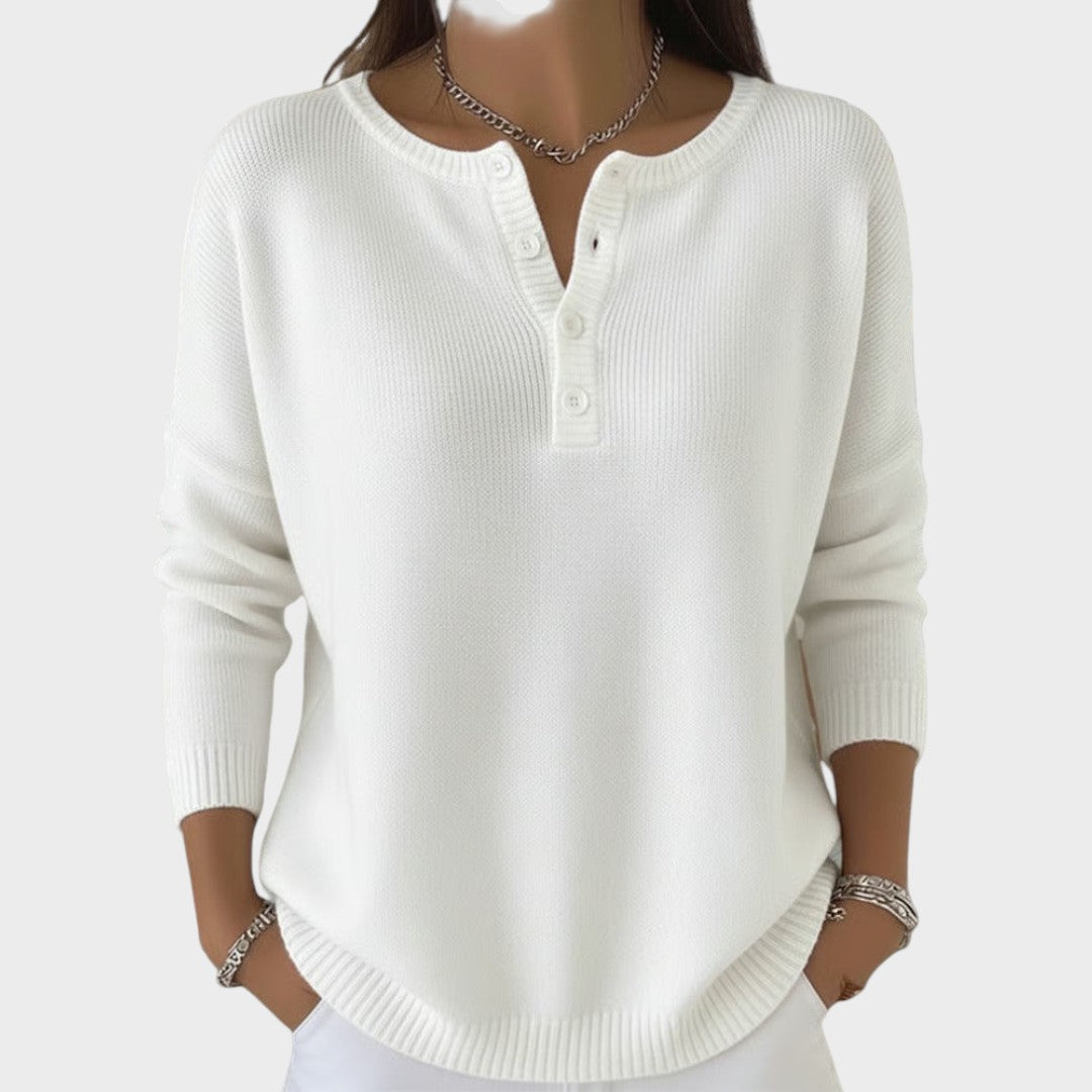 Camélia | Suéter de Punto con Botones