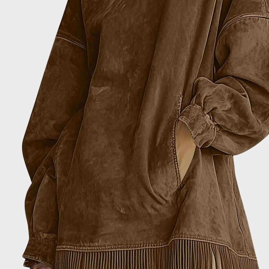 Sandra | Vestido de ante con Flecos