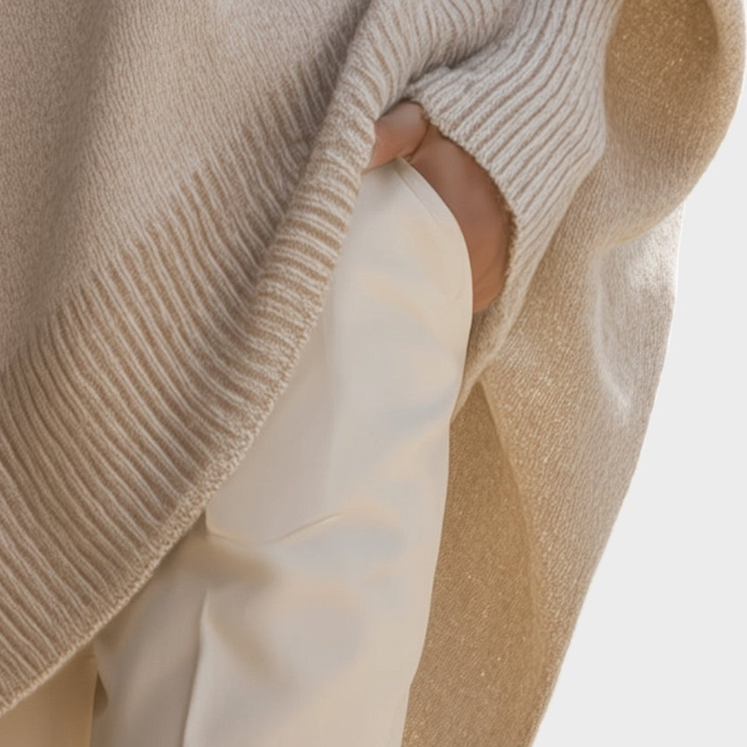 Celeste | Suéter de Punto con Mangas Abullonadas