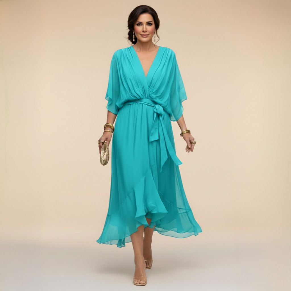 Valeria™ |  Vestido fluido de Chiffon