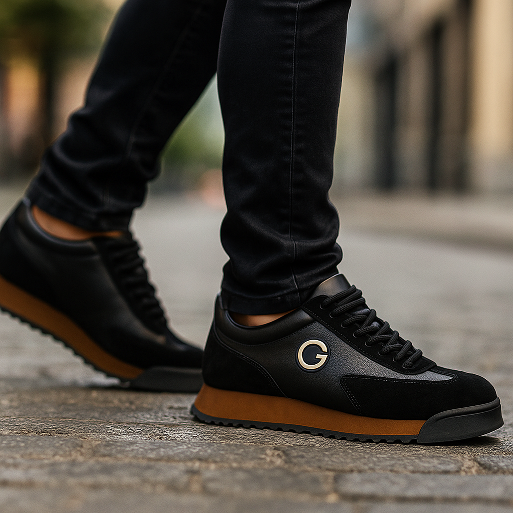 Galileo | Zapatos de piel elegantes Negros