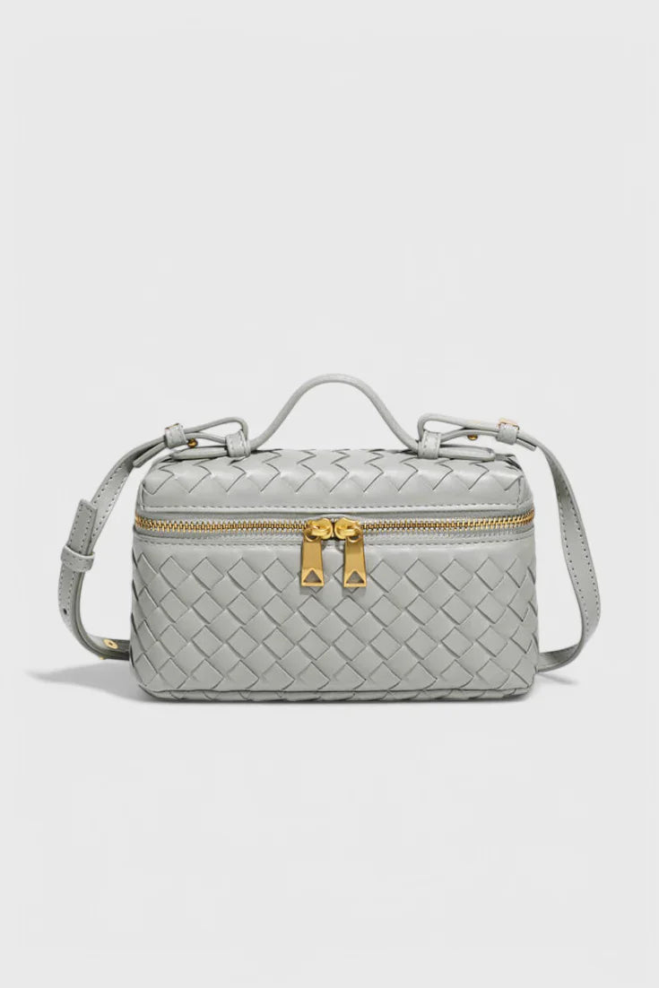 Milla | Bolso Mini Woven con Accesorios Dorados