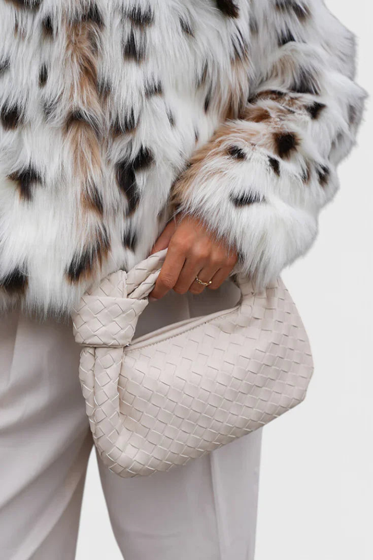 Sage Bolso Satchel Mini Woven