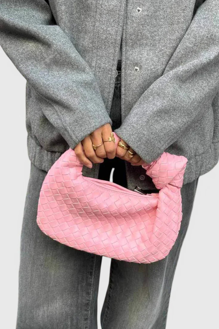 Sage Bolso Satchel Mini Woven