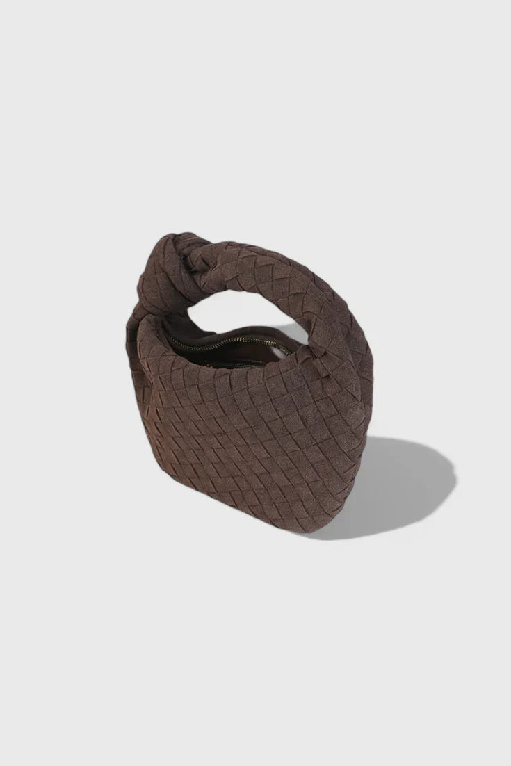 Remi Bolso Mini Woven con Detalle de Nudo