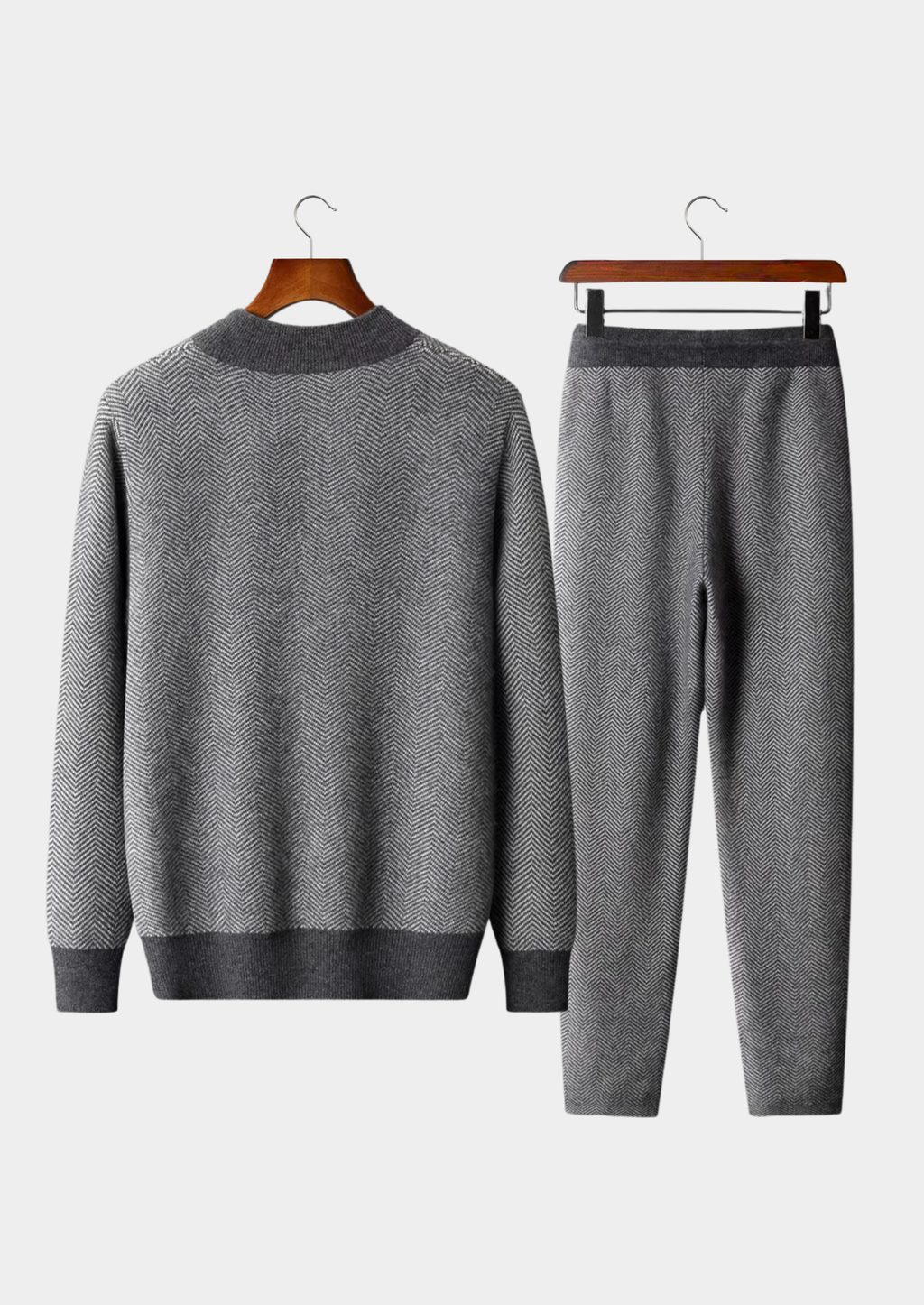 PURE EXTRA-FINE MERINO WOOL PATTERNED SET