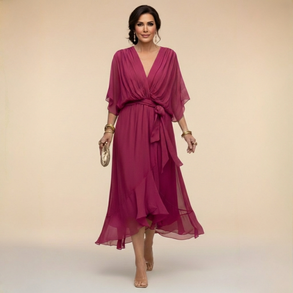 Valeria™ |  Vestido fluido de Chiffon