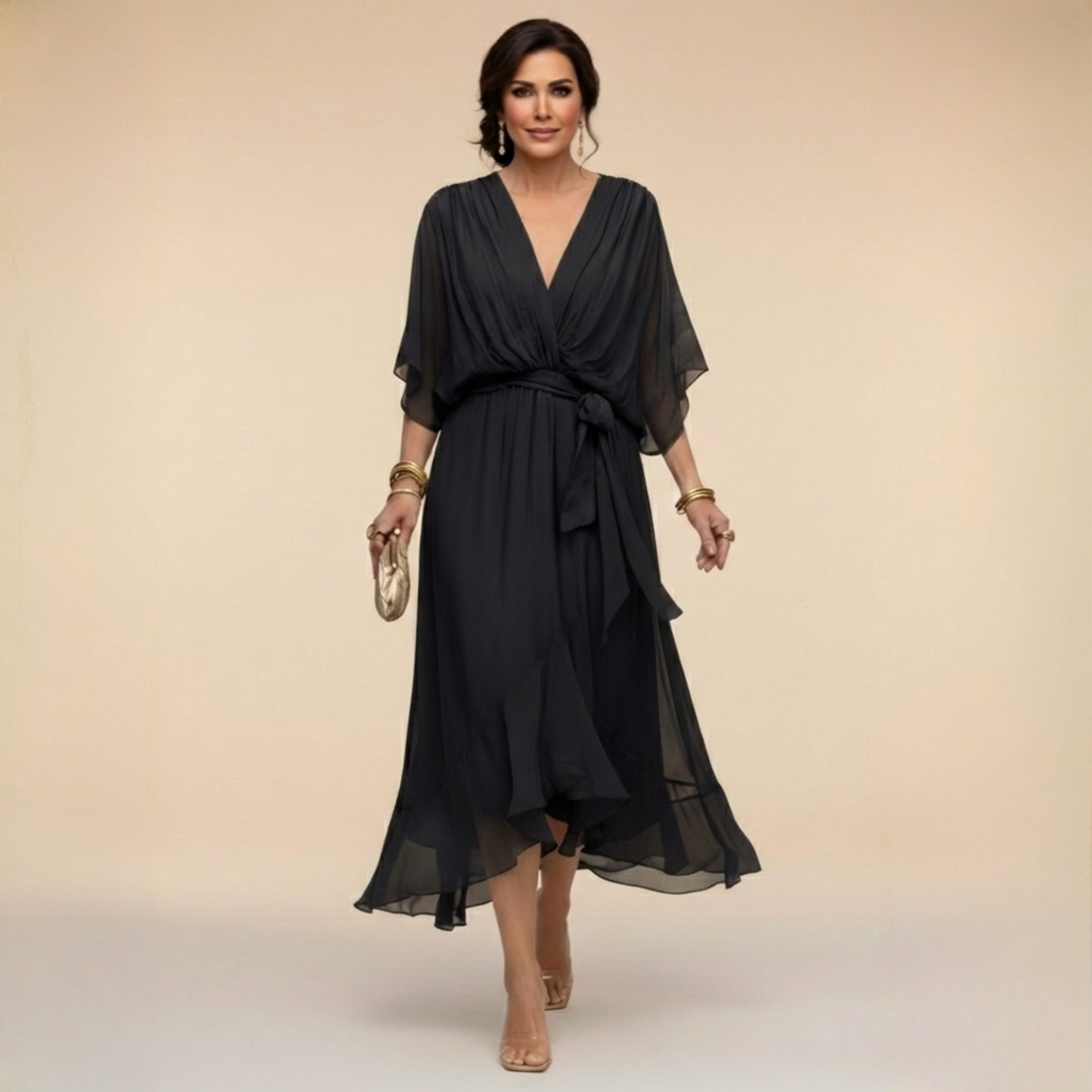 Valeria™ |  Vestido fluido de Chiffon