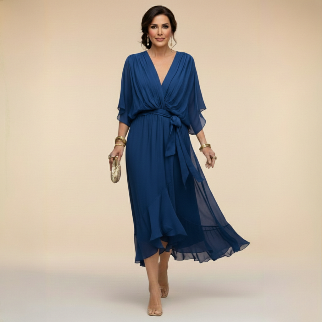 Valeria™ |  Vestido fluido de Chiffon