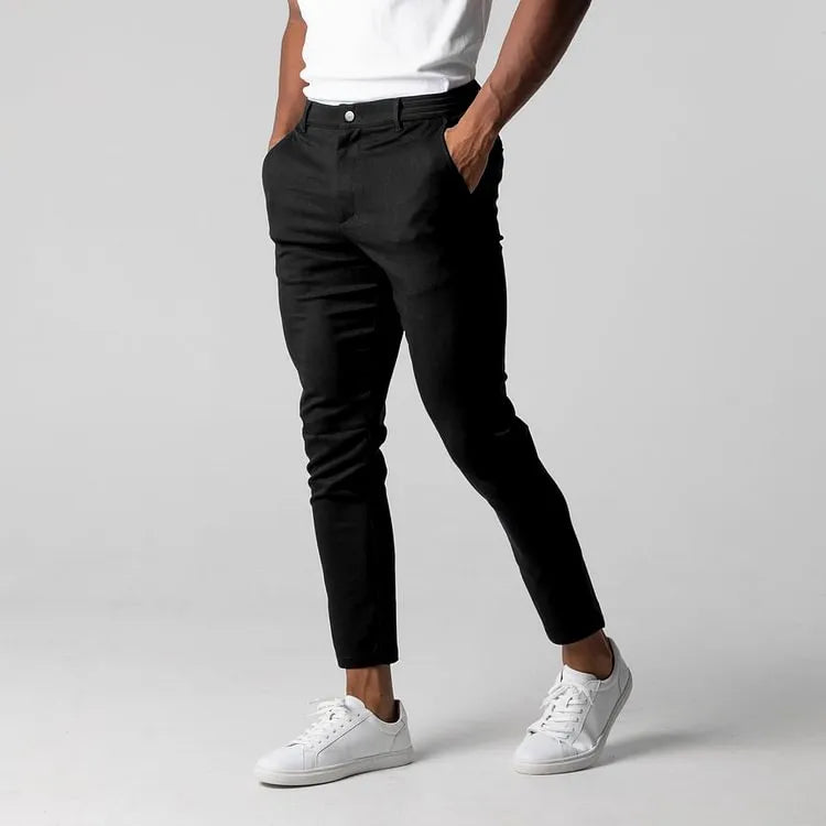 Chino Elástico Premium Negro