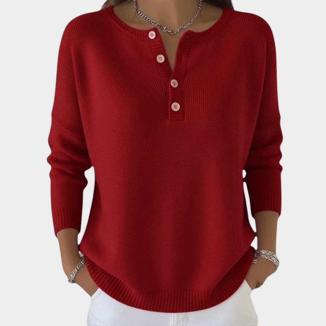 Camélia | Suéter de Punto con Botones