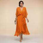 Valeria™ |  Vestido fluido de Chiffon