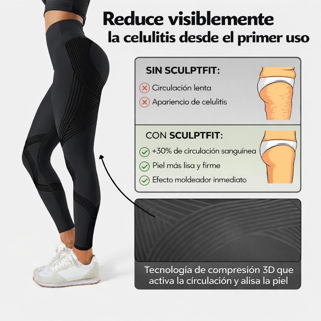 SculptFit – Leggins Anti Celulitis y Lifting