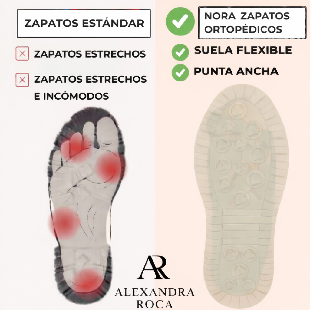 NORA | ZAPATOS ORTOPÉDICOS CÓMODOS Y SIN DOLOR