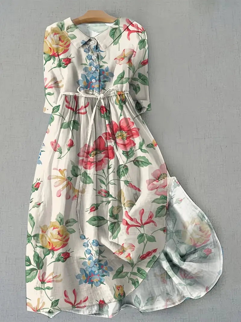 Gabrielle | Vestido floral elegante y atemporal