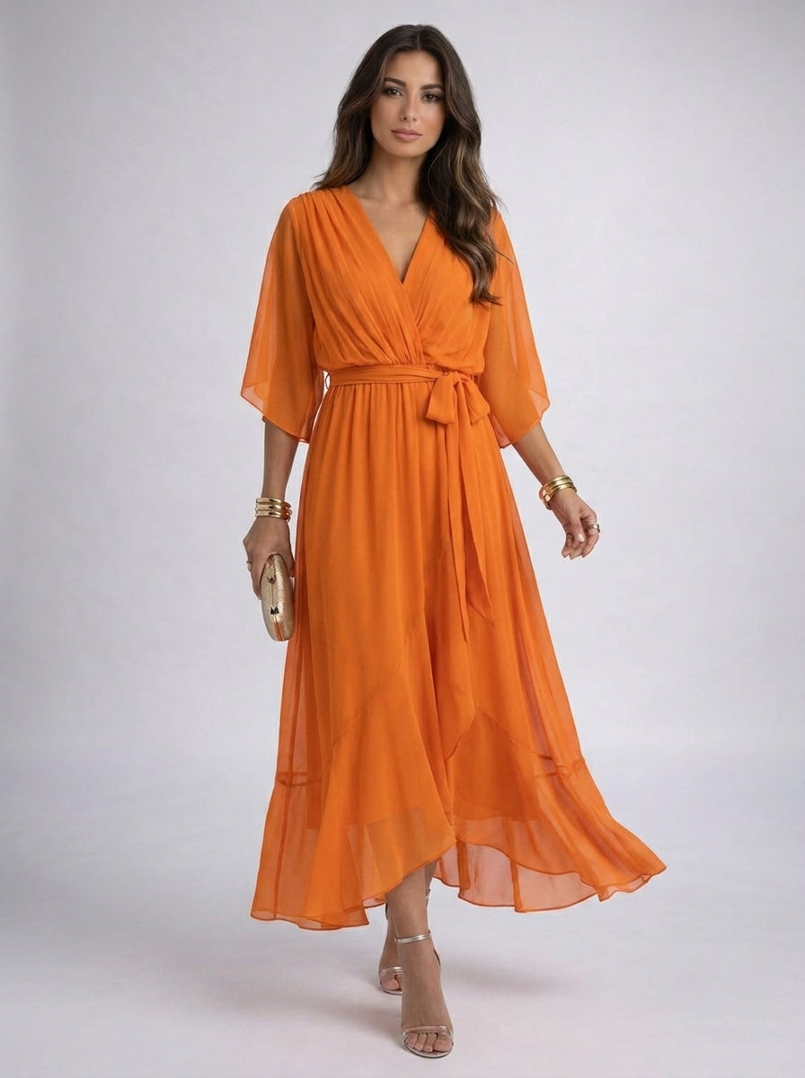 Valeria™ |  Vestido fluido de Chiffon