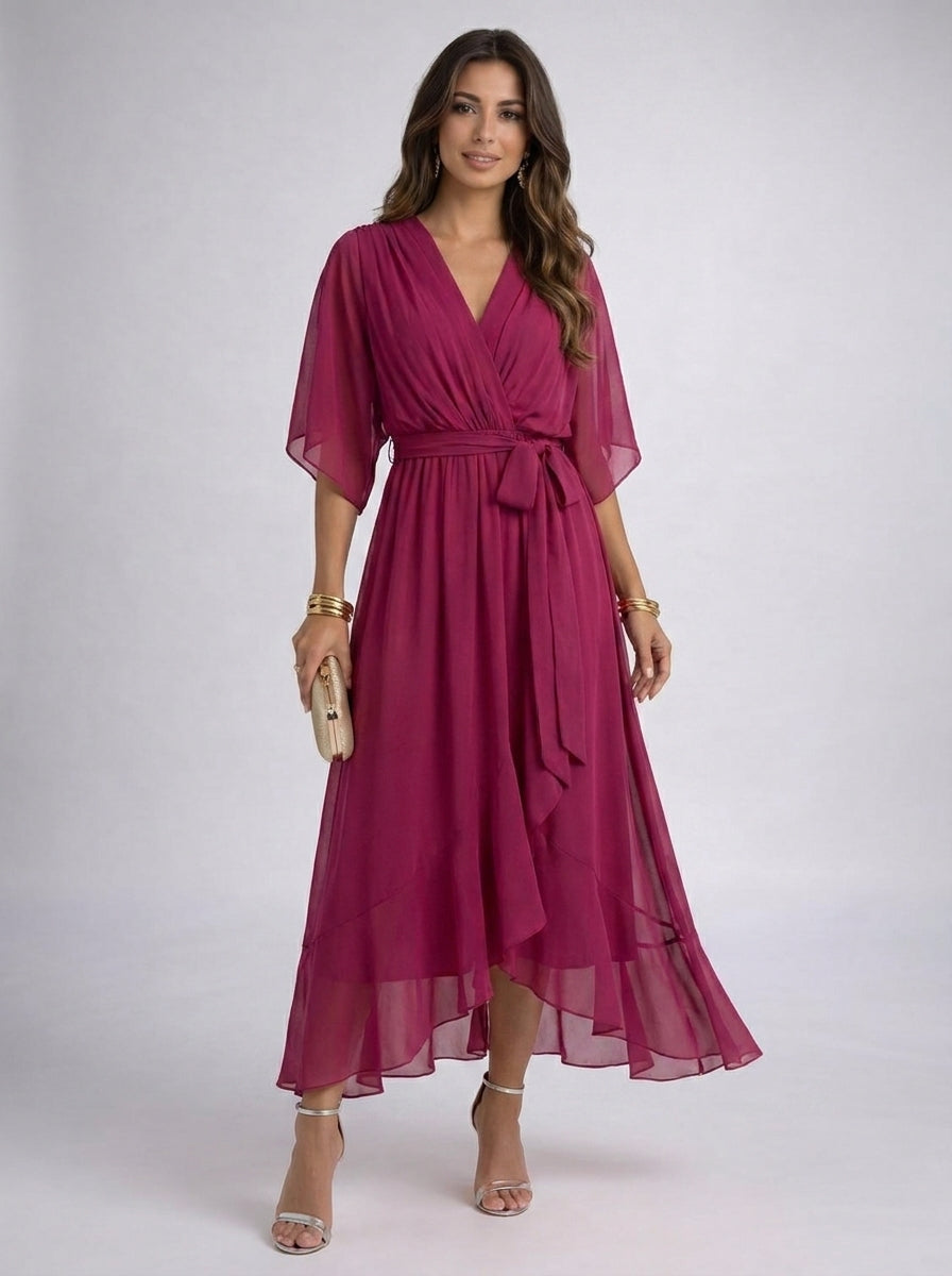 Valeria™ |  Vestido fluido de Chiffon