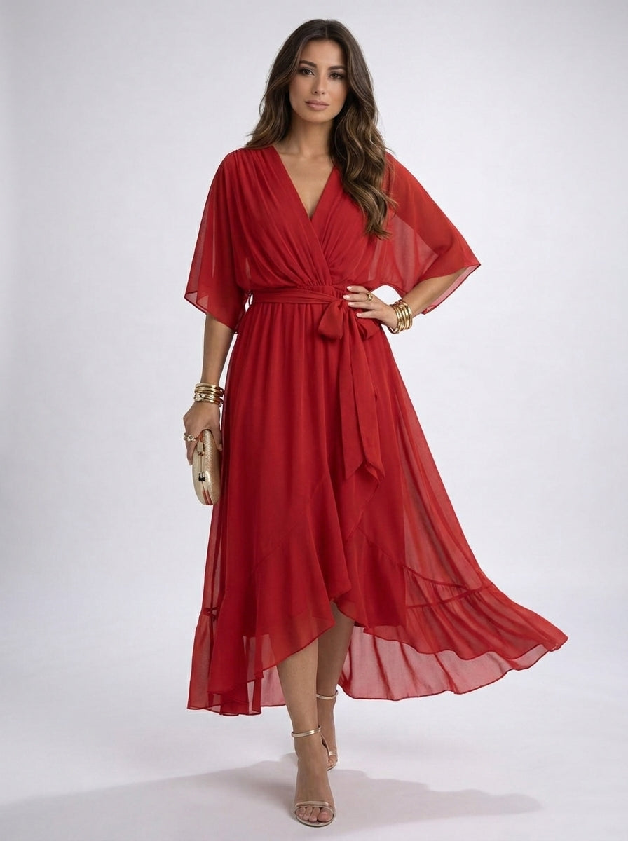 Valeria™ |  Vestido fluido de Chiffon