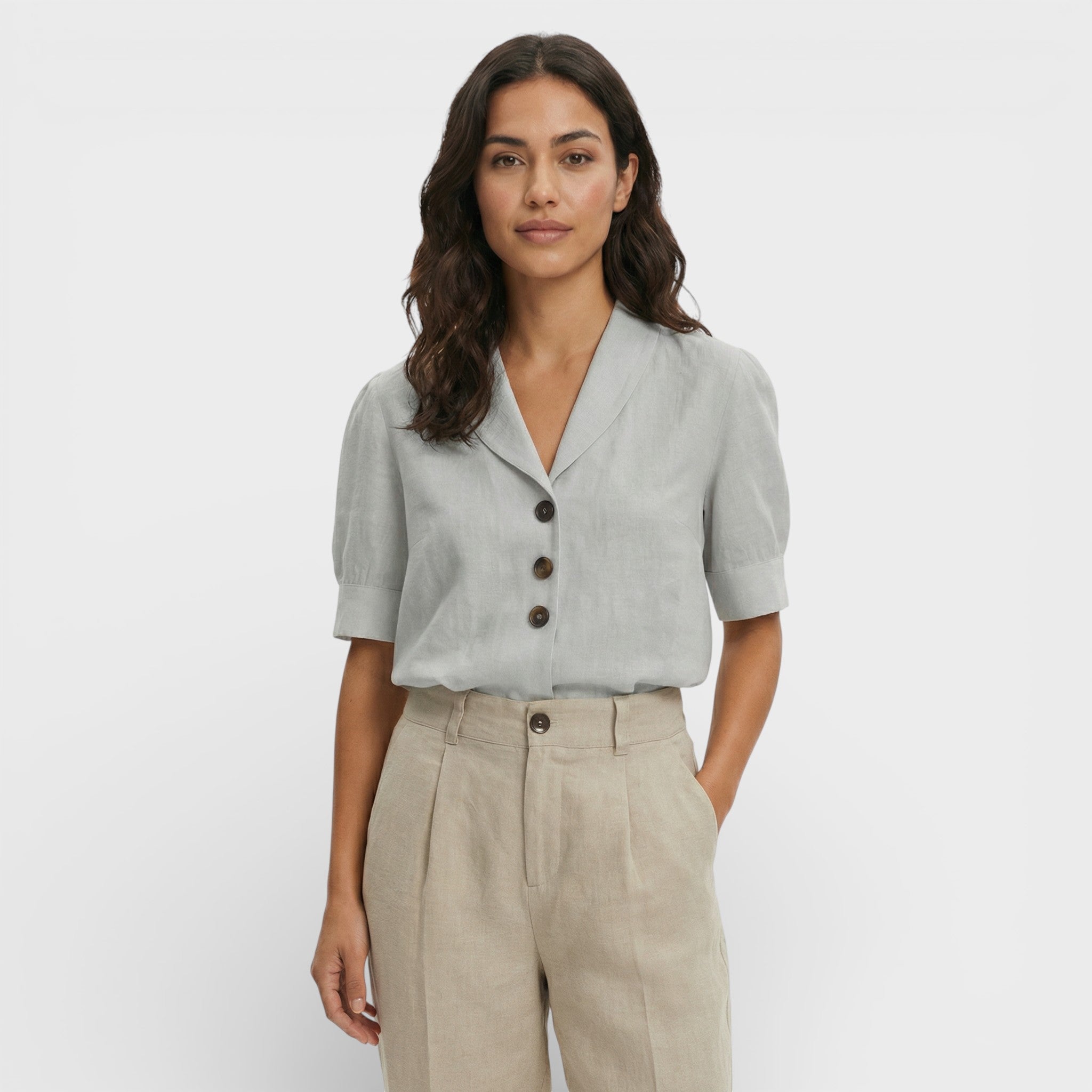 Valeria | Camiseta Básica Mujer Corte Recto