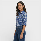 Lourdes | Blusa Clásica Con Cuello Mujer