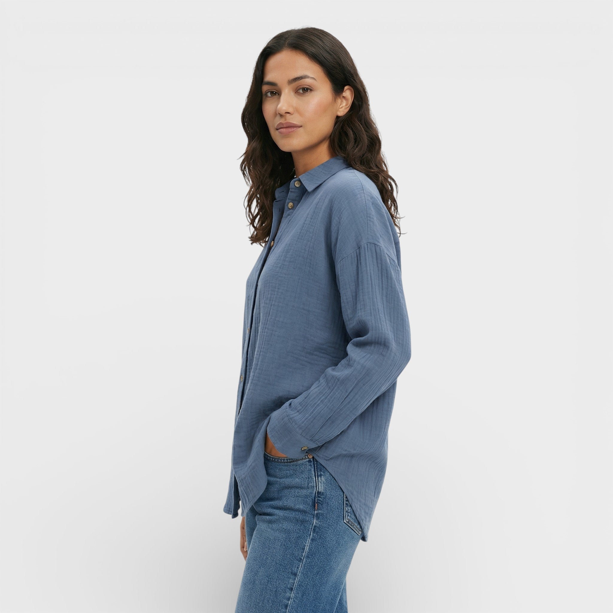 Esther | Camisa Plisada Ligera Mujer Elegante