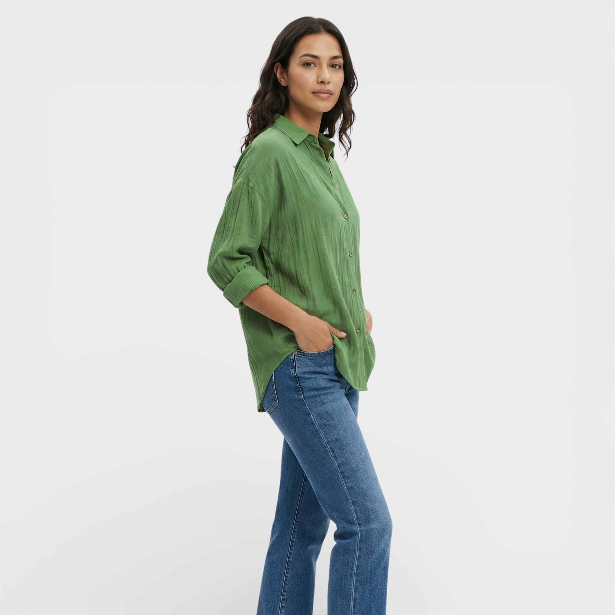Esther | Camisa Plisada Ligera Mujer Elegante