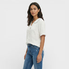 Núria | Blusa Ligera Cuello Ondulado Mujer