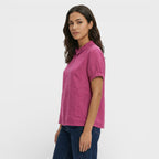 Paula | Blusa Manga Corta Cuello Redondo