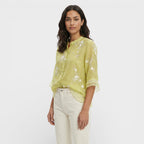 Berta | Blusa Bordada Flores Mujer Elegante