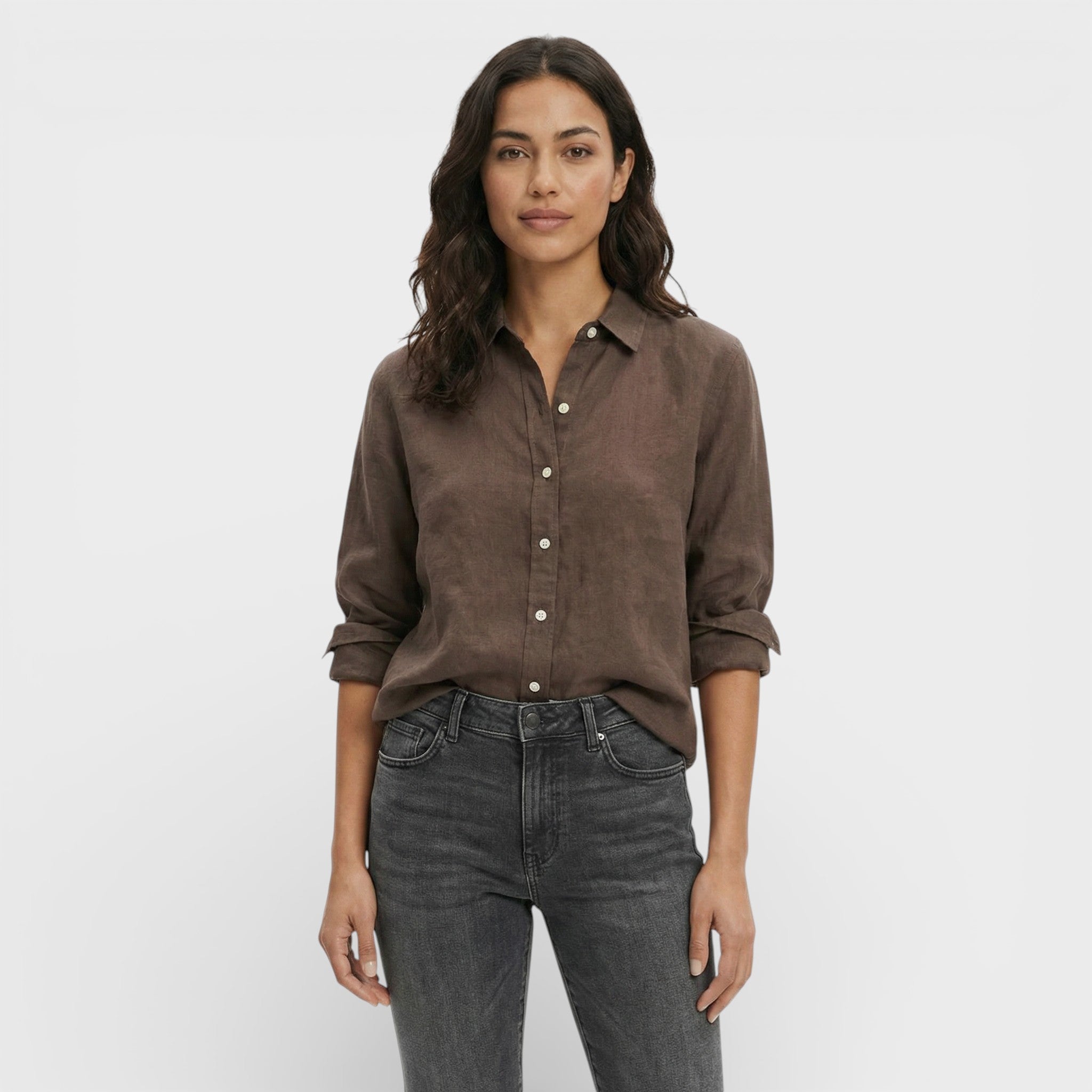 Isa | Camisa Lino Holgada Mujer Atemporal