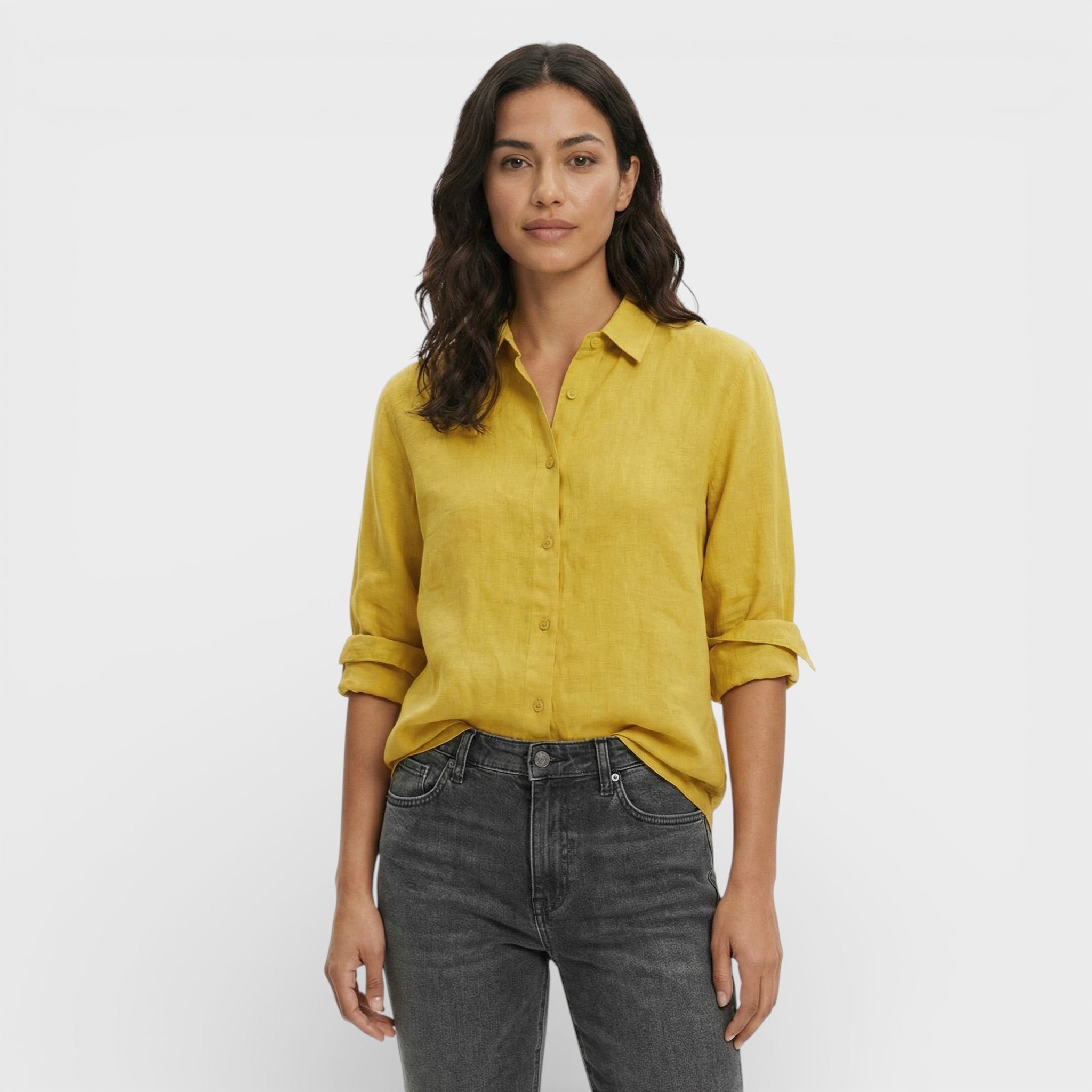 Isa | Camisa Lino Holgada Mujer Atemporal